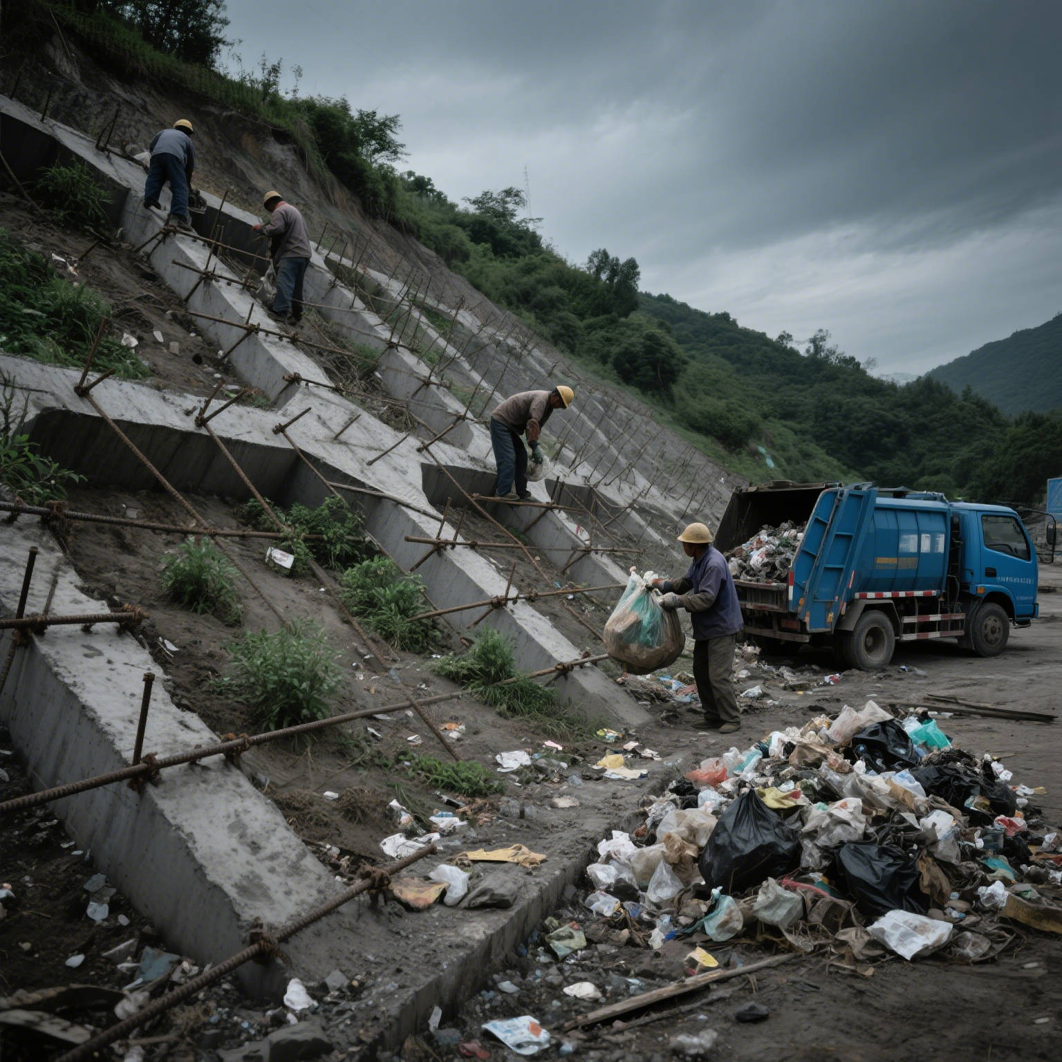 边坡支护垃圾治理：守护生态与工程安全的双重使命