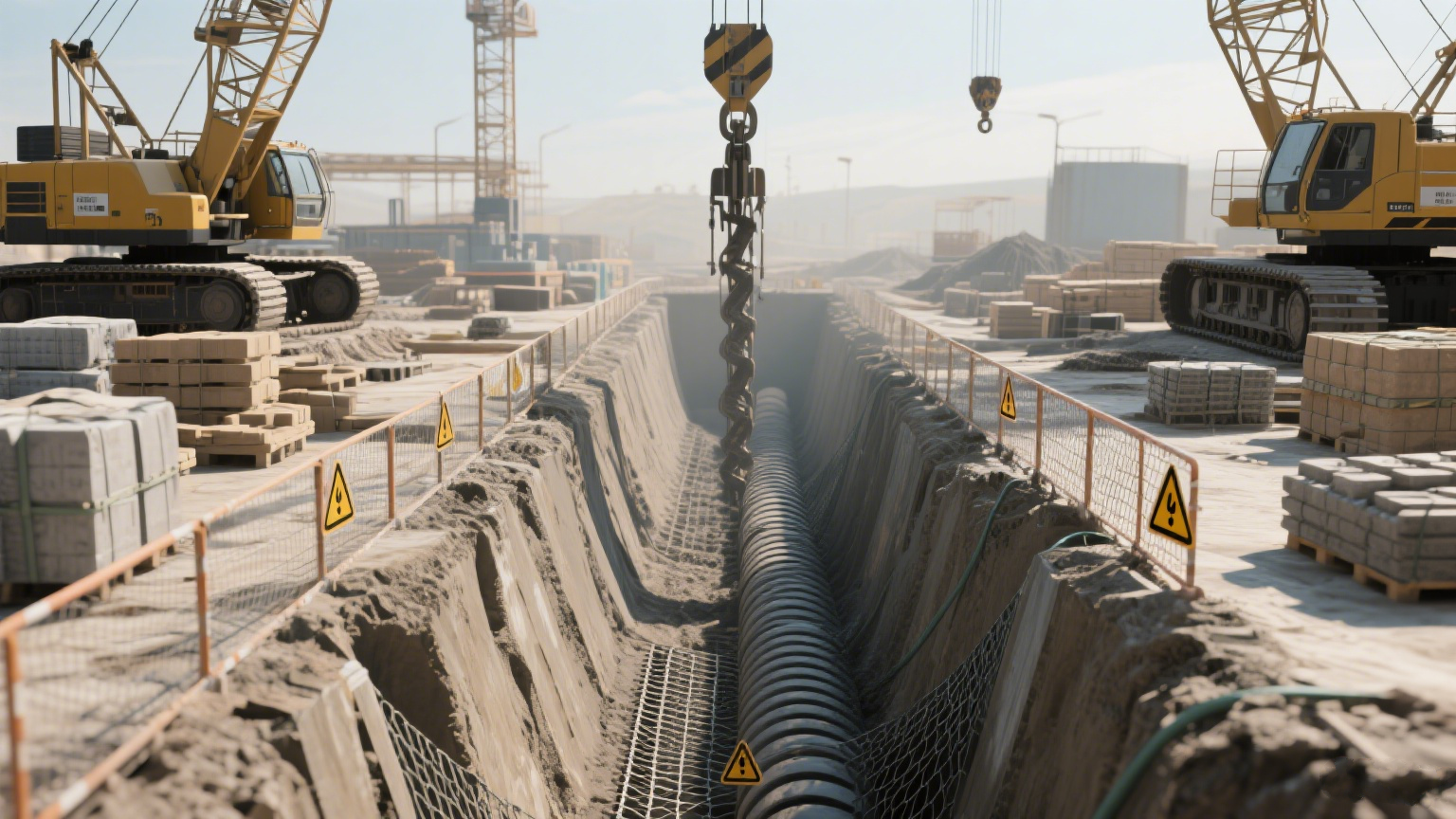 强夯隔振沟：控制施工振动的有效屏障